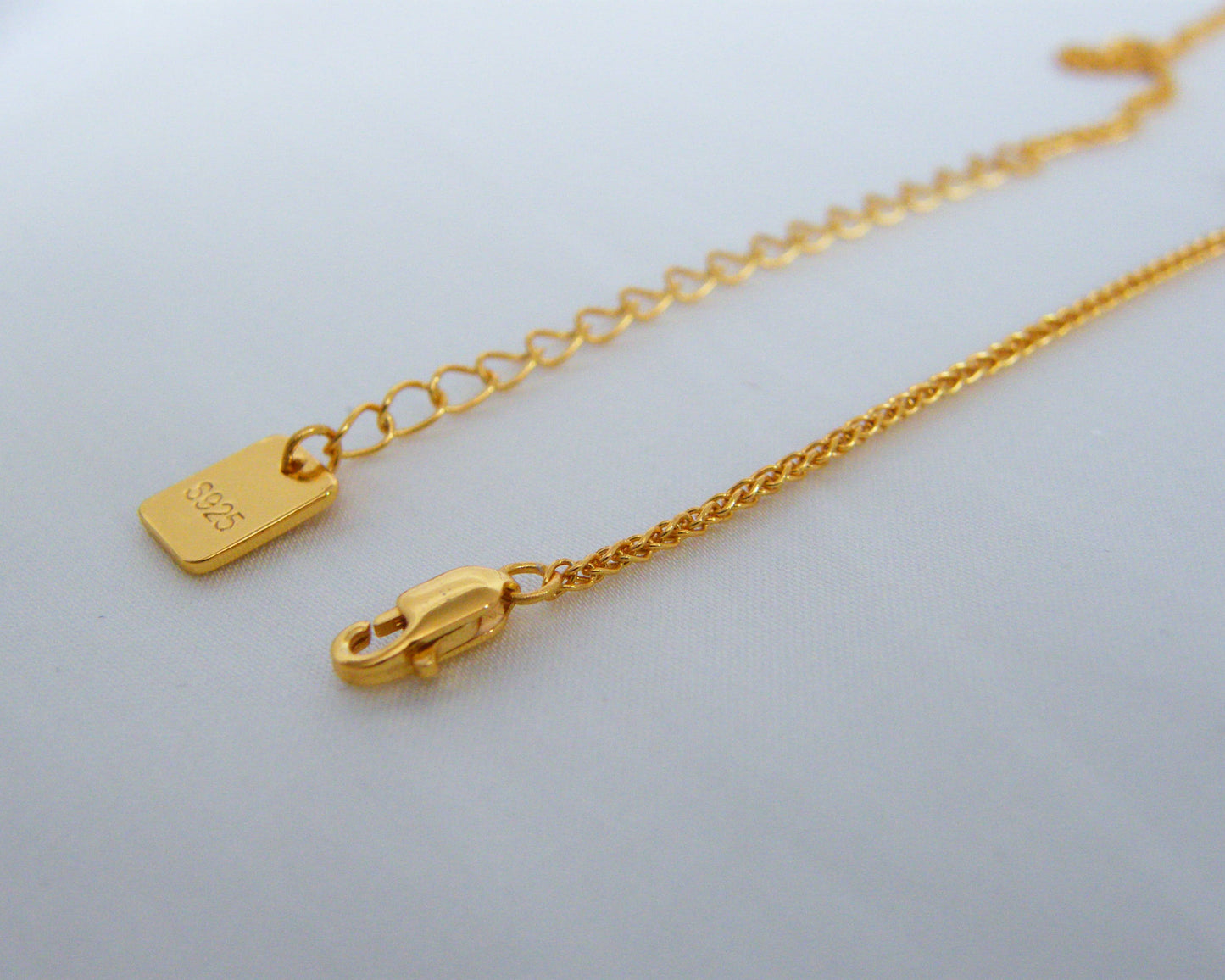 Brushed Gold Pear Drop Necklace