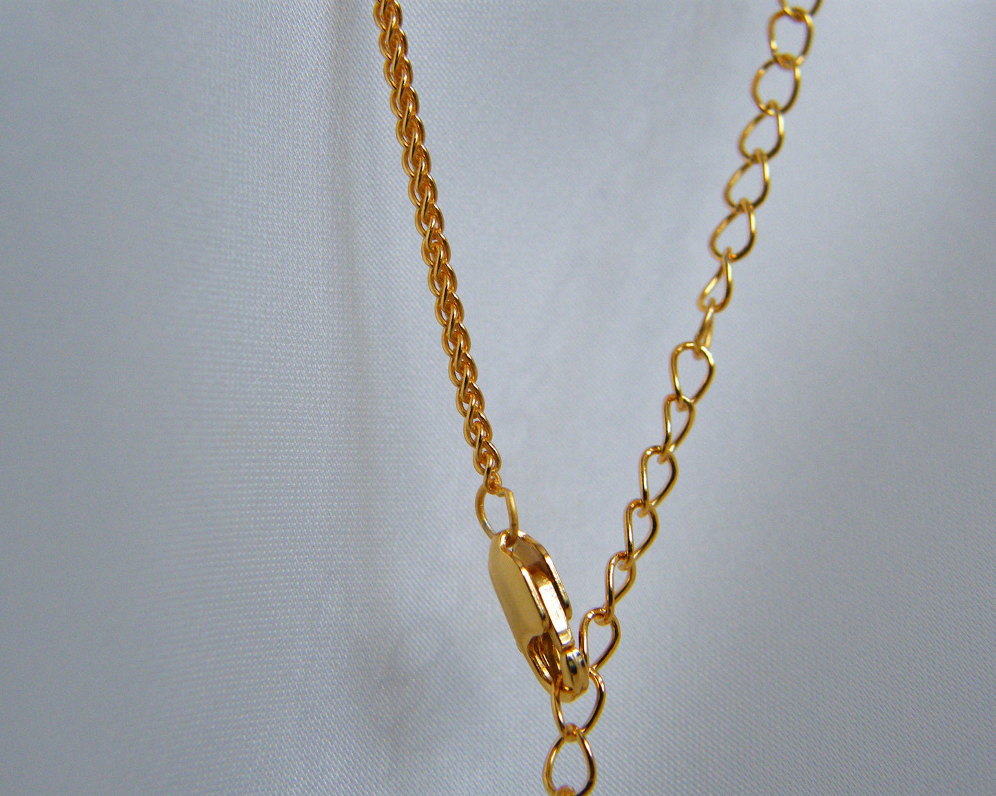 Ruby & White CZ Pavé Cylinder Necklace