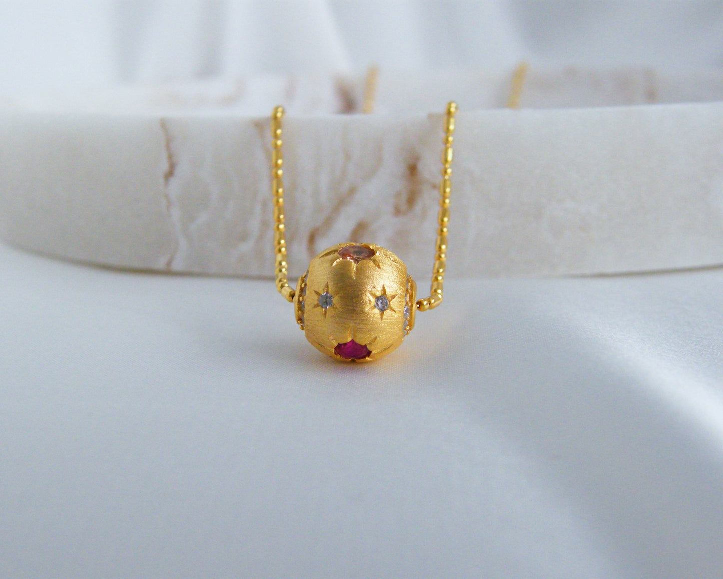 Celestial Orb Pendant Necklace