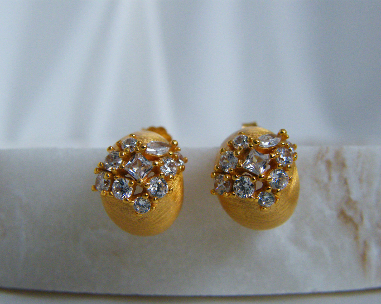 Dome Cluster Stud Earrings