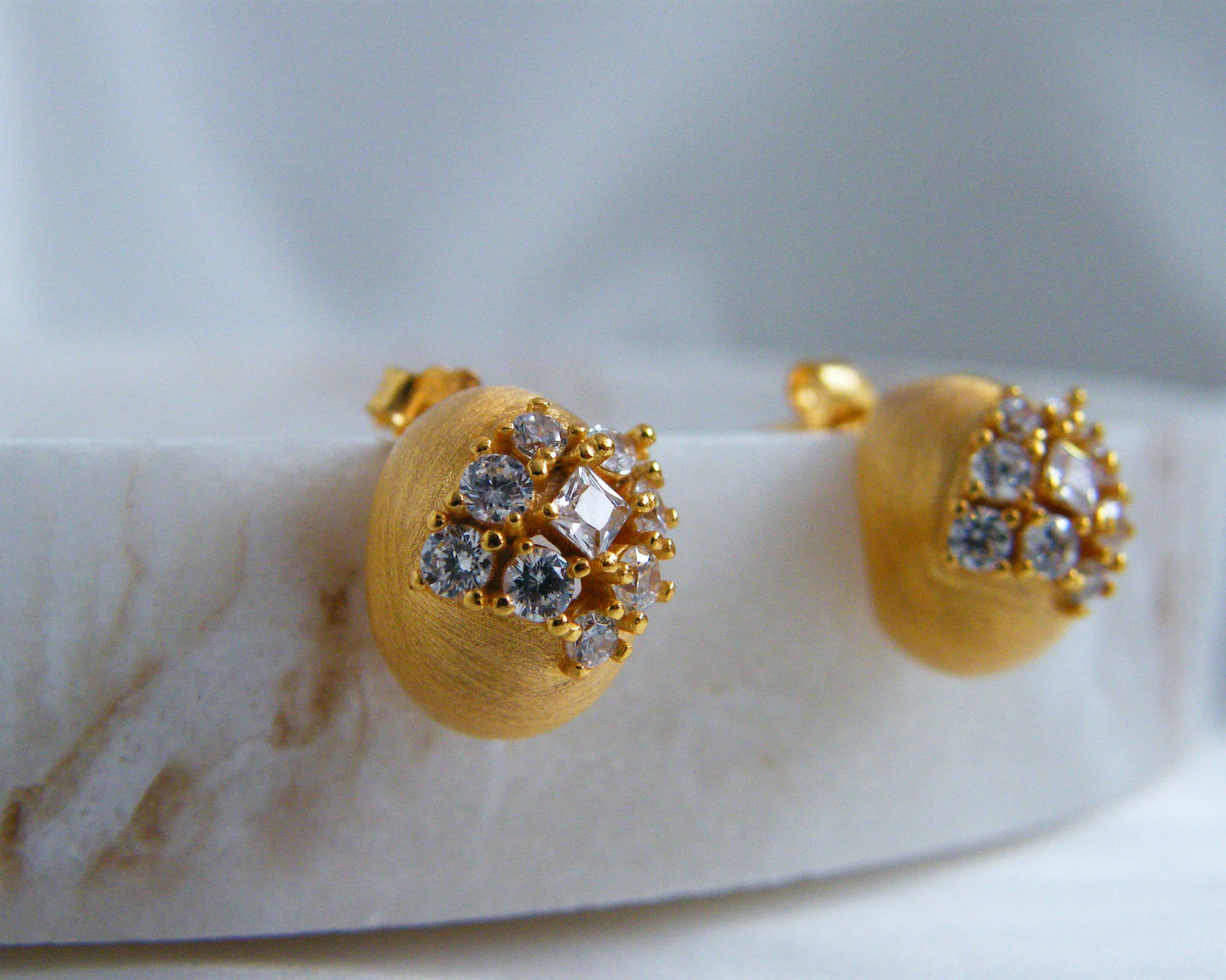 Dome Cluster Stud Earrings