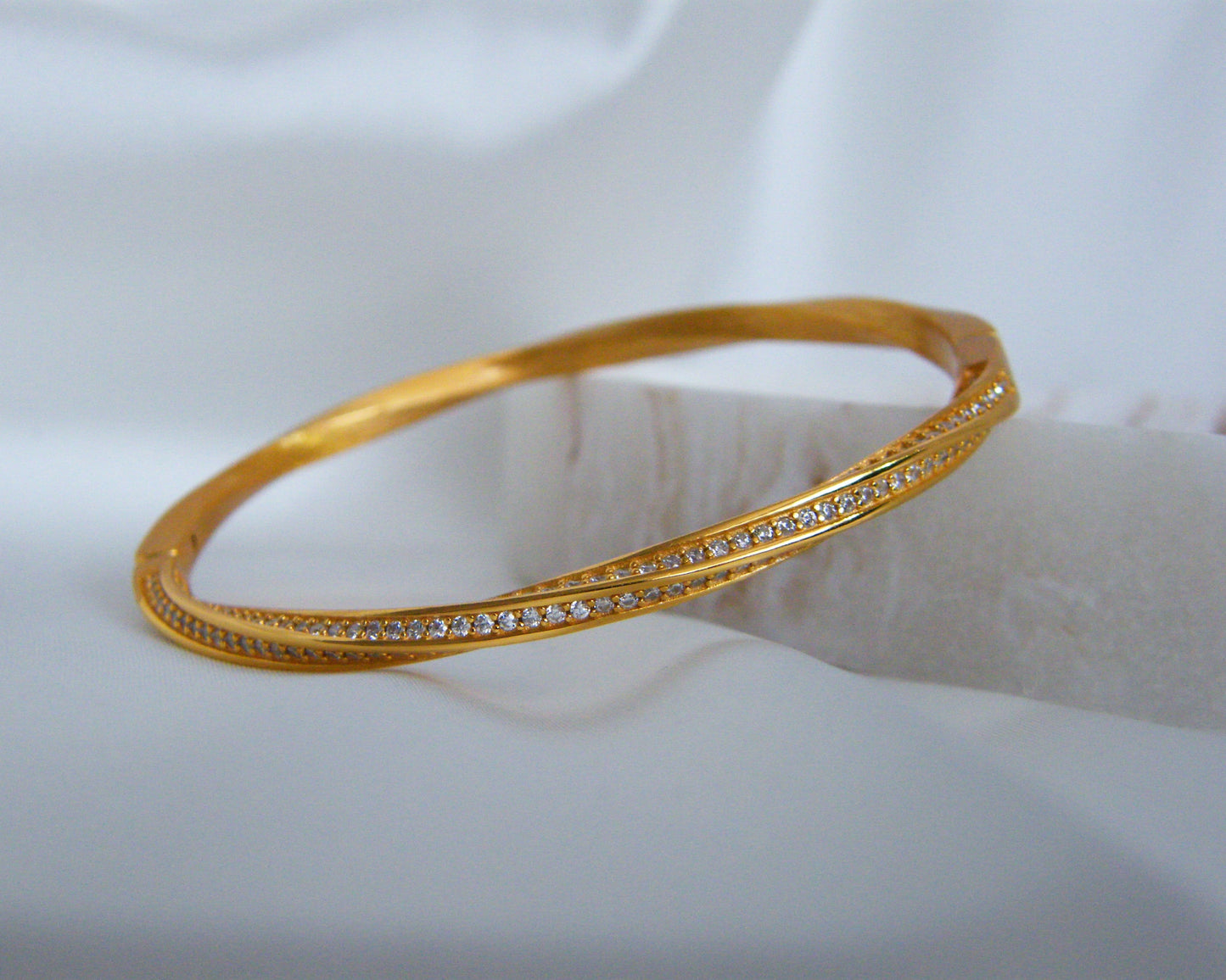 Twist Channel Bangle
