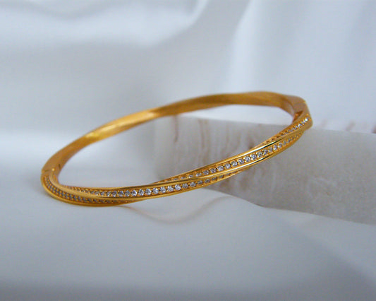 Twist Channel Bangle