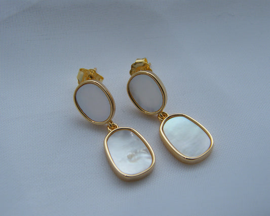 Isla Mother of Pearl Drop Earrings