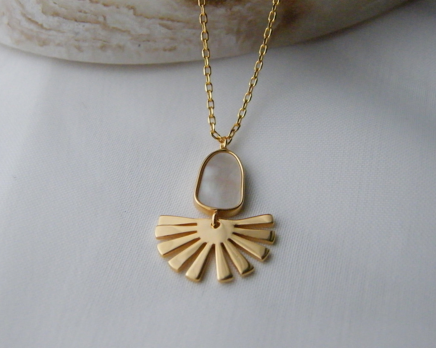 Solstice Mother of Pearl Necklace