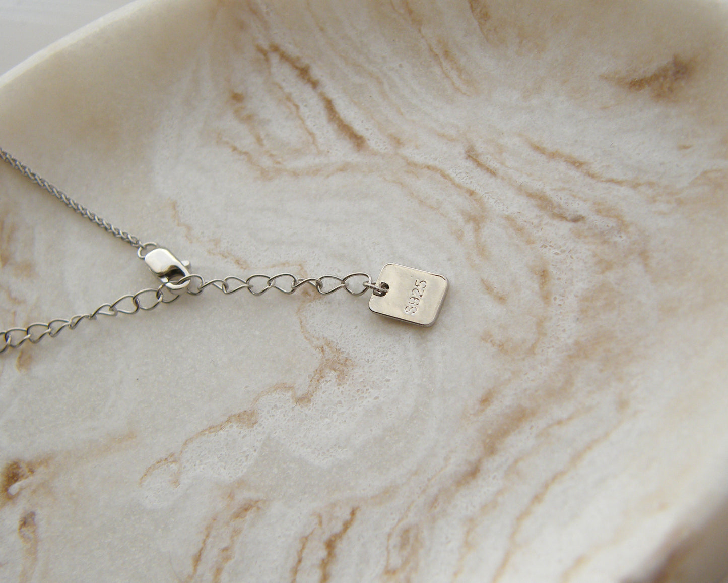 Brushed Pear Drop Necklace