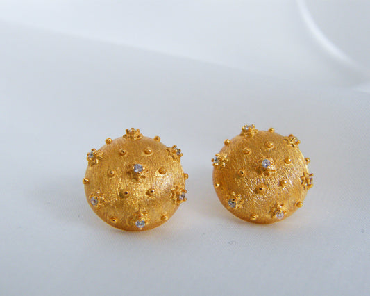 Celestial Dome Stud Earrings