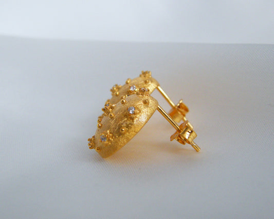 Celestial Dome Stud Earrings