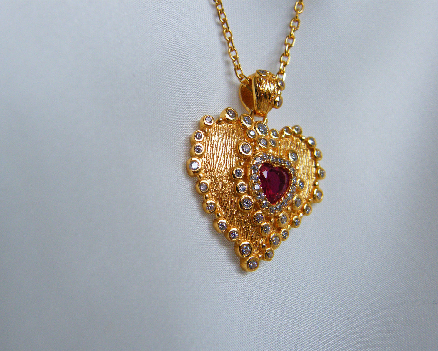 Radiant Heart Pendant Necklace