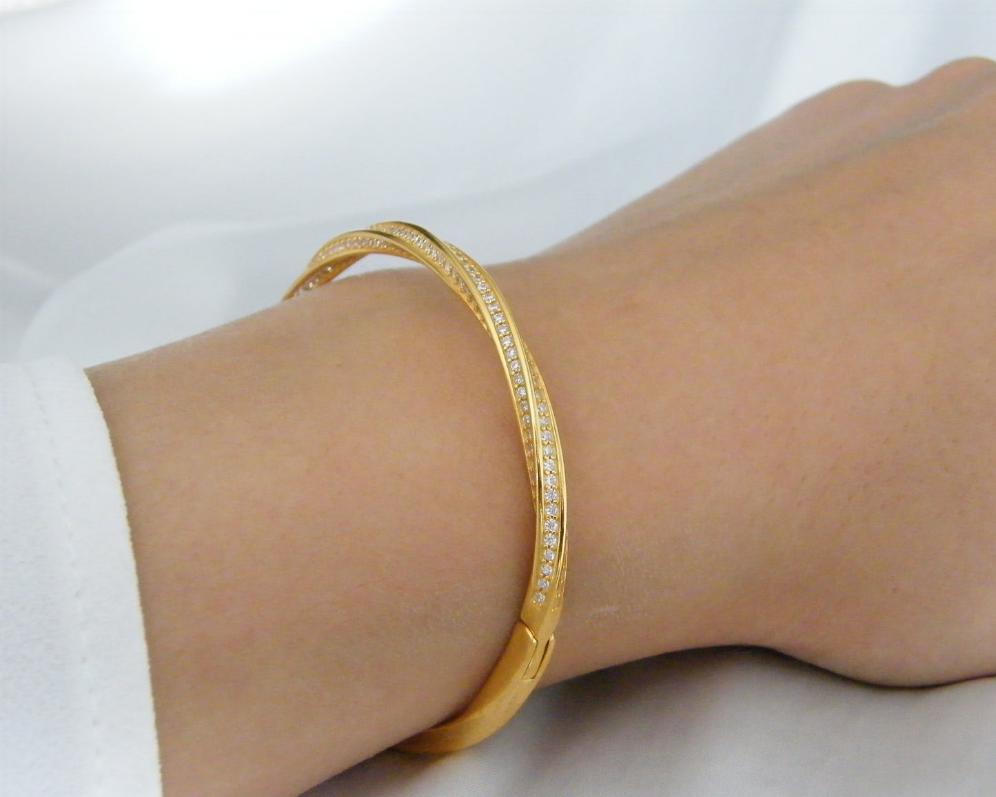 Twist Channel Bangle