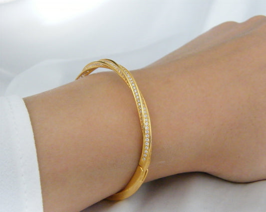 Twist Channel Bangle