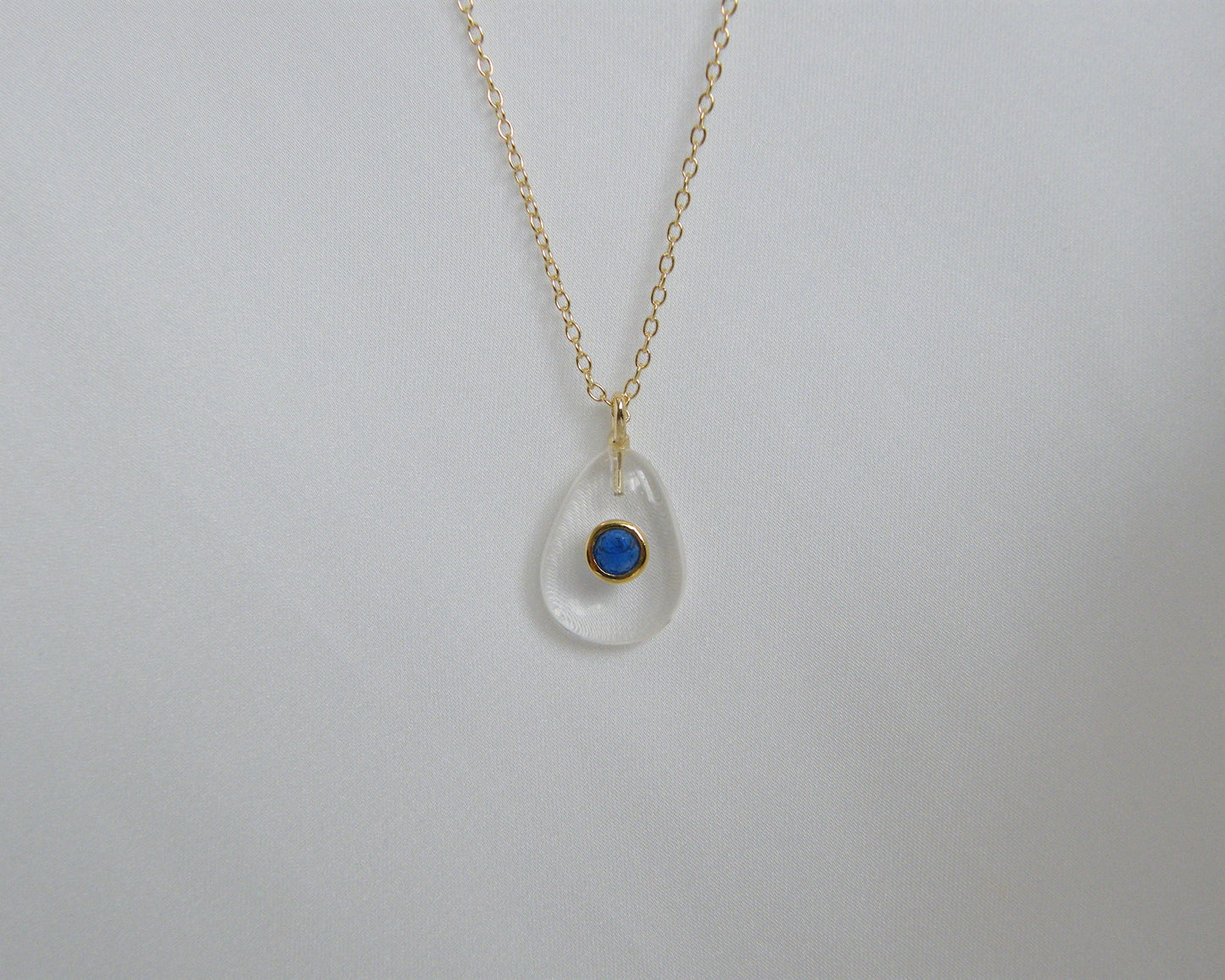 Clear Quartz Iolite Necklace - Small