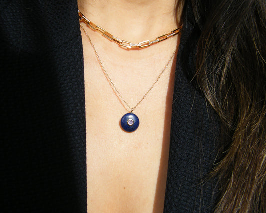 Aura Lapis Necklace