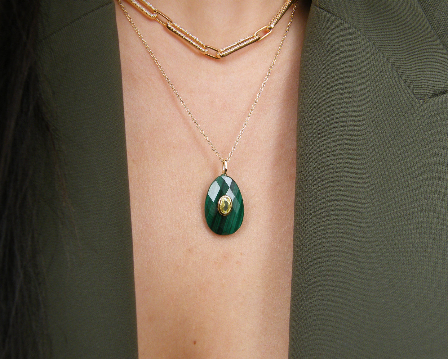 The Malachite Aura Necklace