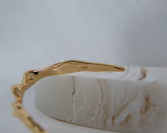 Molten Gold Bangle
