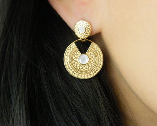 Solara Mother of Pearl Earrings