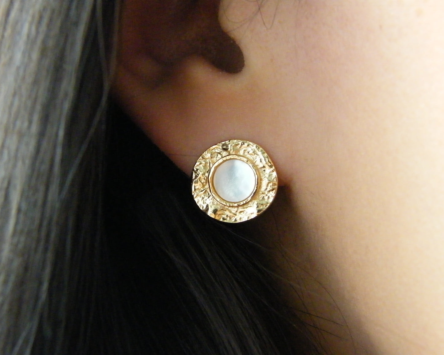 Aurora Mother of Pearl Studs