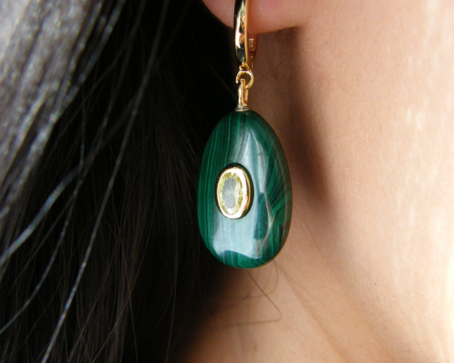 Malachite Aura Earrings