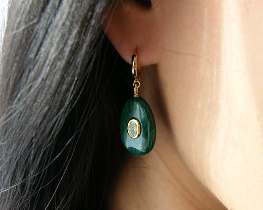 Malachite Aura Earrings