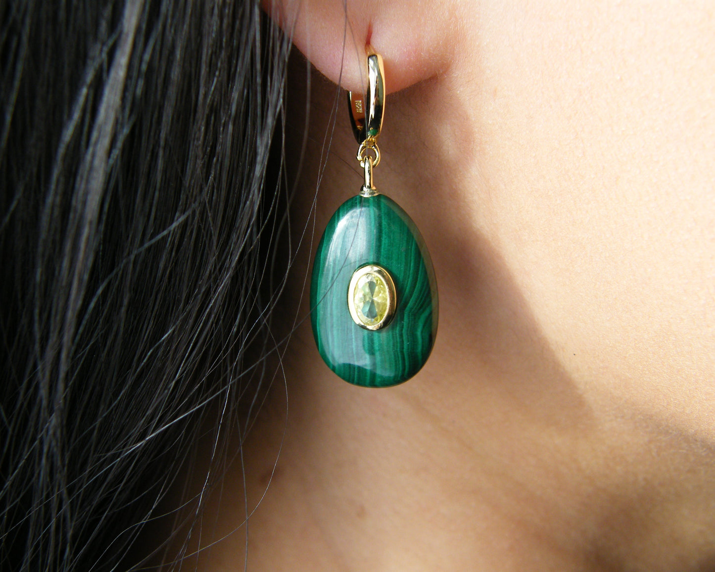 Malachite Aura Earrings