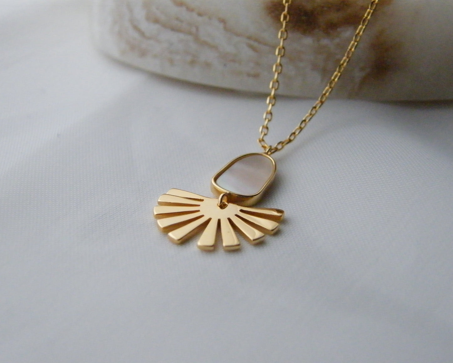 Solstice Mother of Pearl Necklace