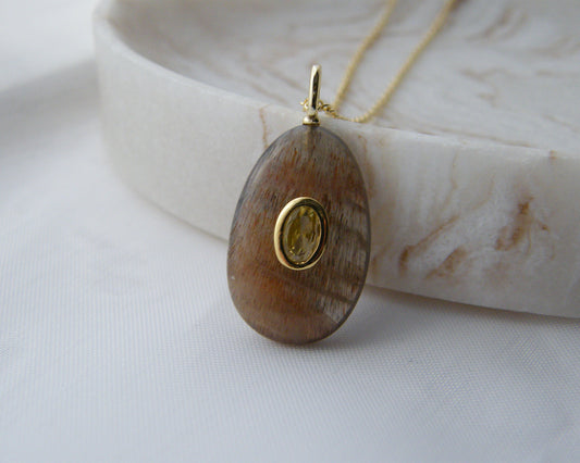 Labradorite Aura Necklace