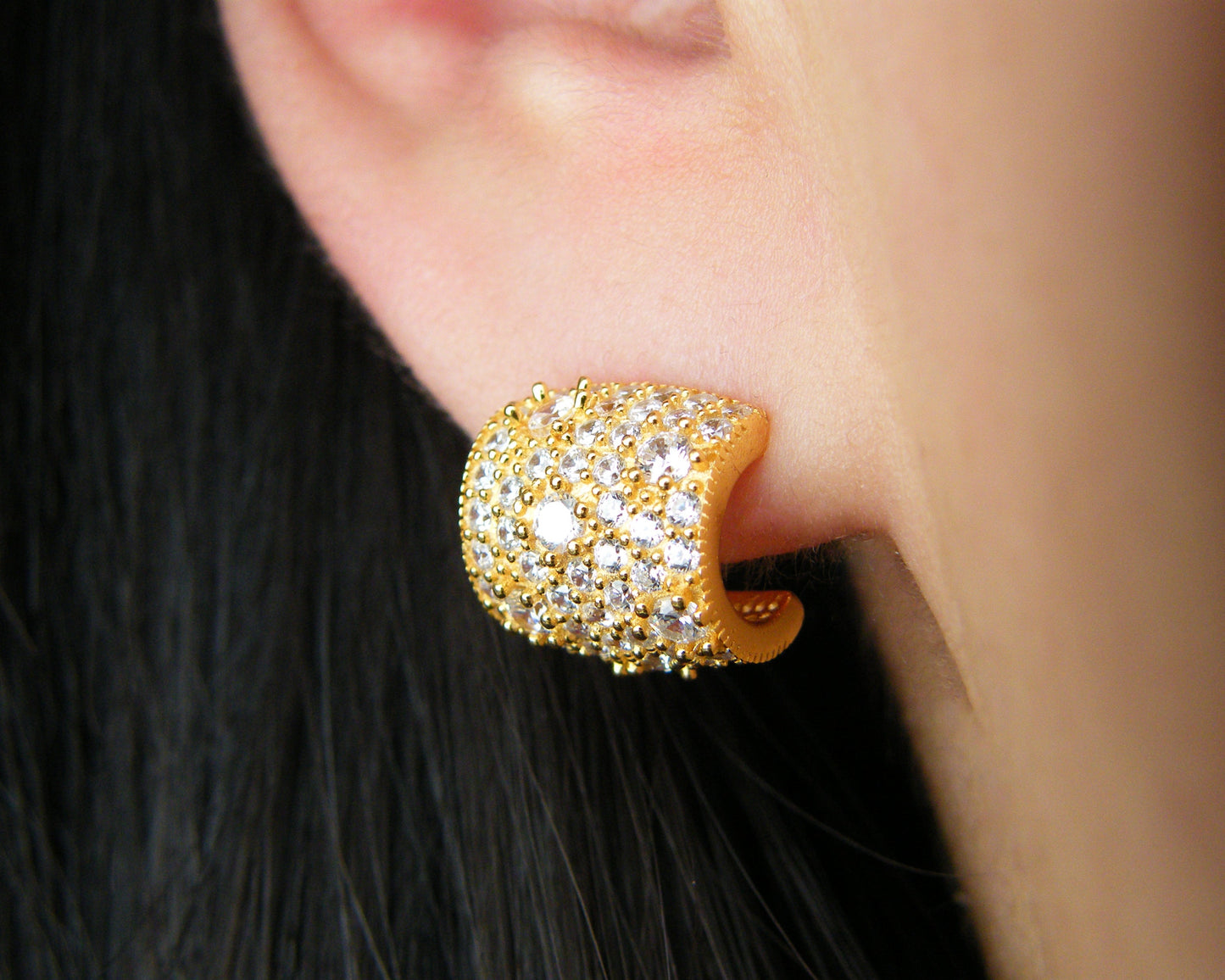 Lumière Pavé Cuff Studs