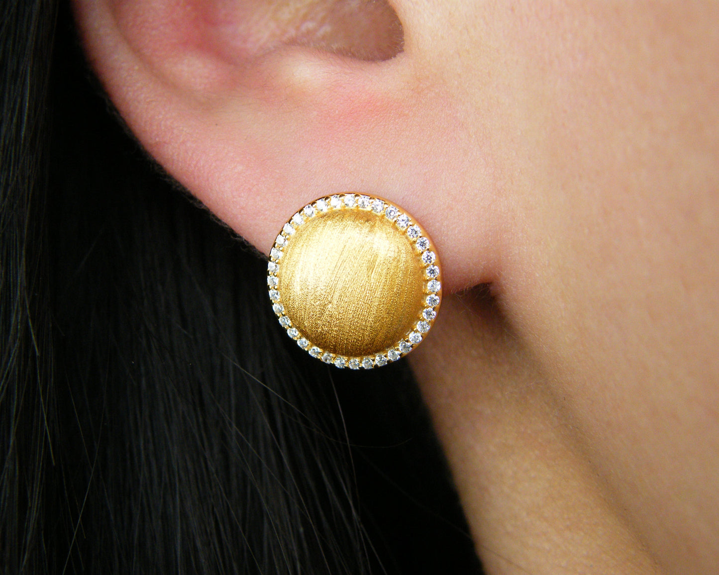 Gilded Halo Studs