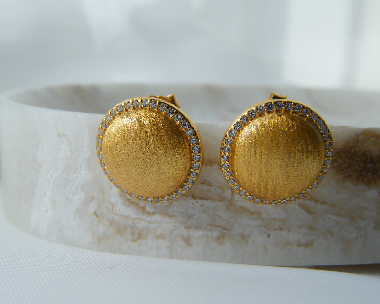 Gilded Halo Studs