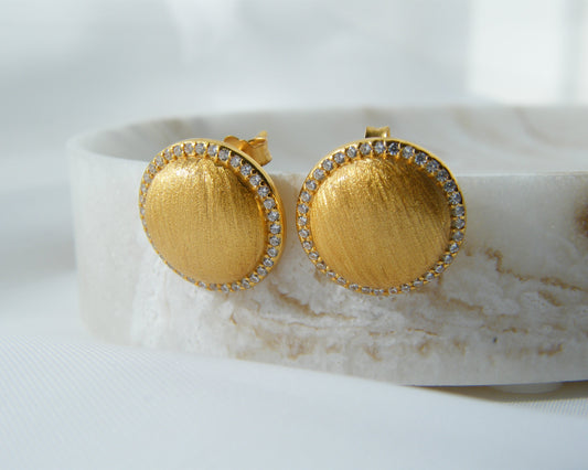 Gilded Halo Studs
